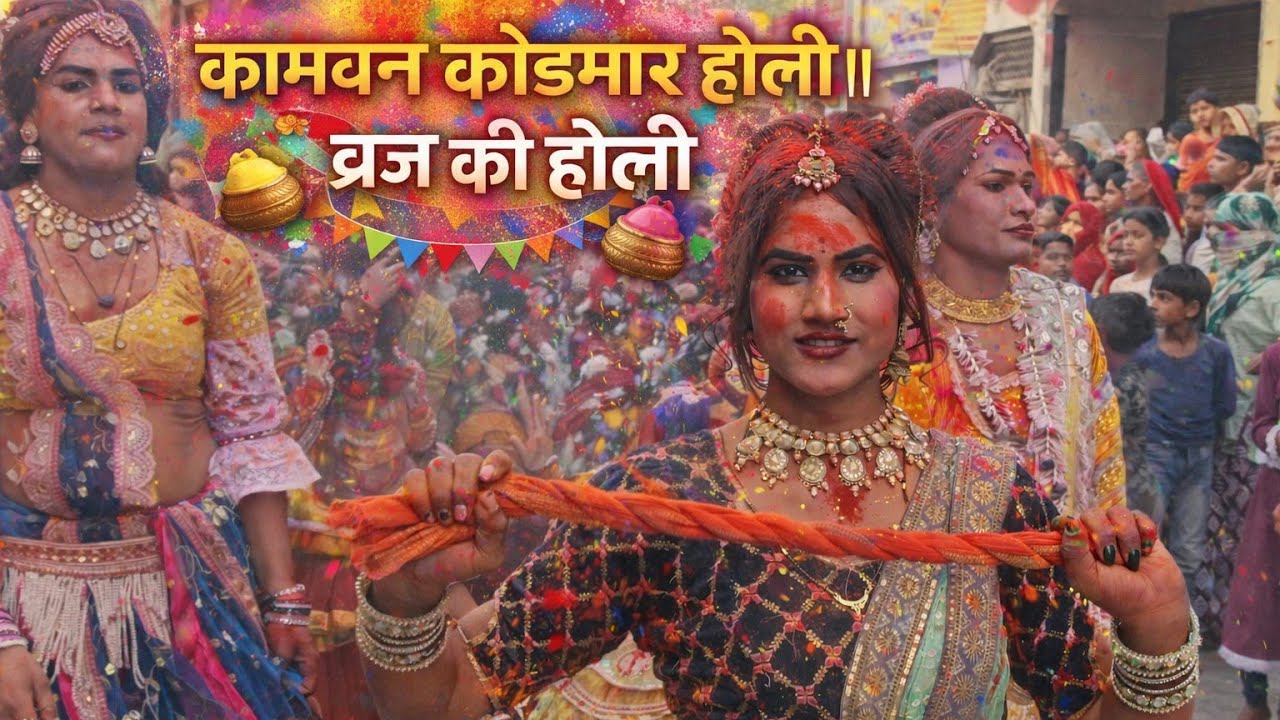 Kamvan ki famous kodamar holi ।।braj ki Holi ।। braj holi 2026