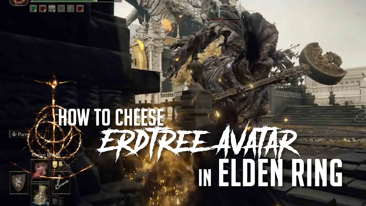 How to Cheese Erdtree Avatar at Leyndell Main Road in Elden Ring (Easy Kill)