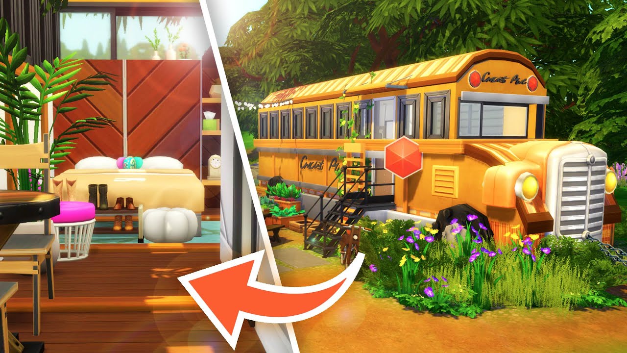 SCHOOL BUS CONVERSION // Sims 4 Speed Build