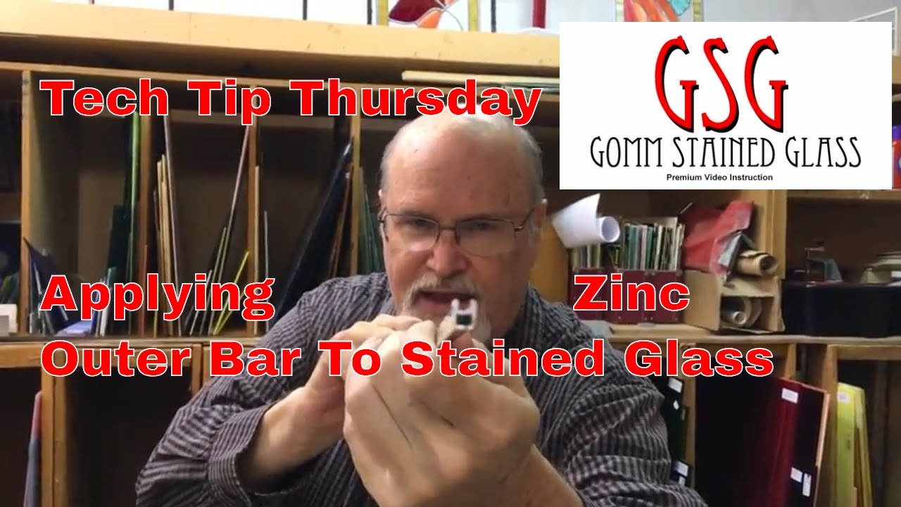 Tech Tip Thursday - Applying Zinc Outer Bar To Stained Glass V150