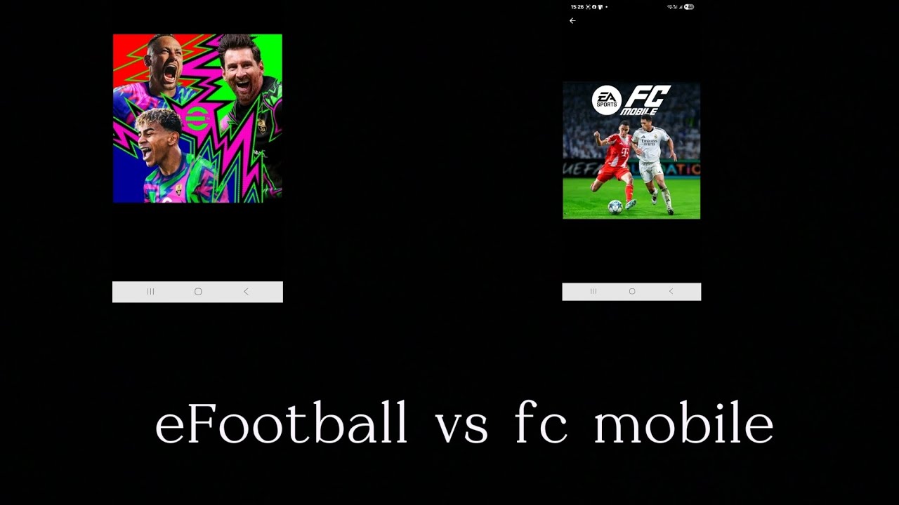 eFootball vs ea sports fc mobile football 