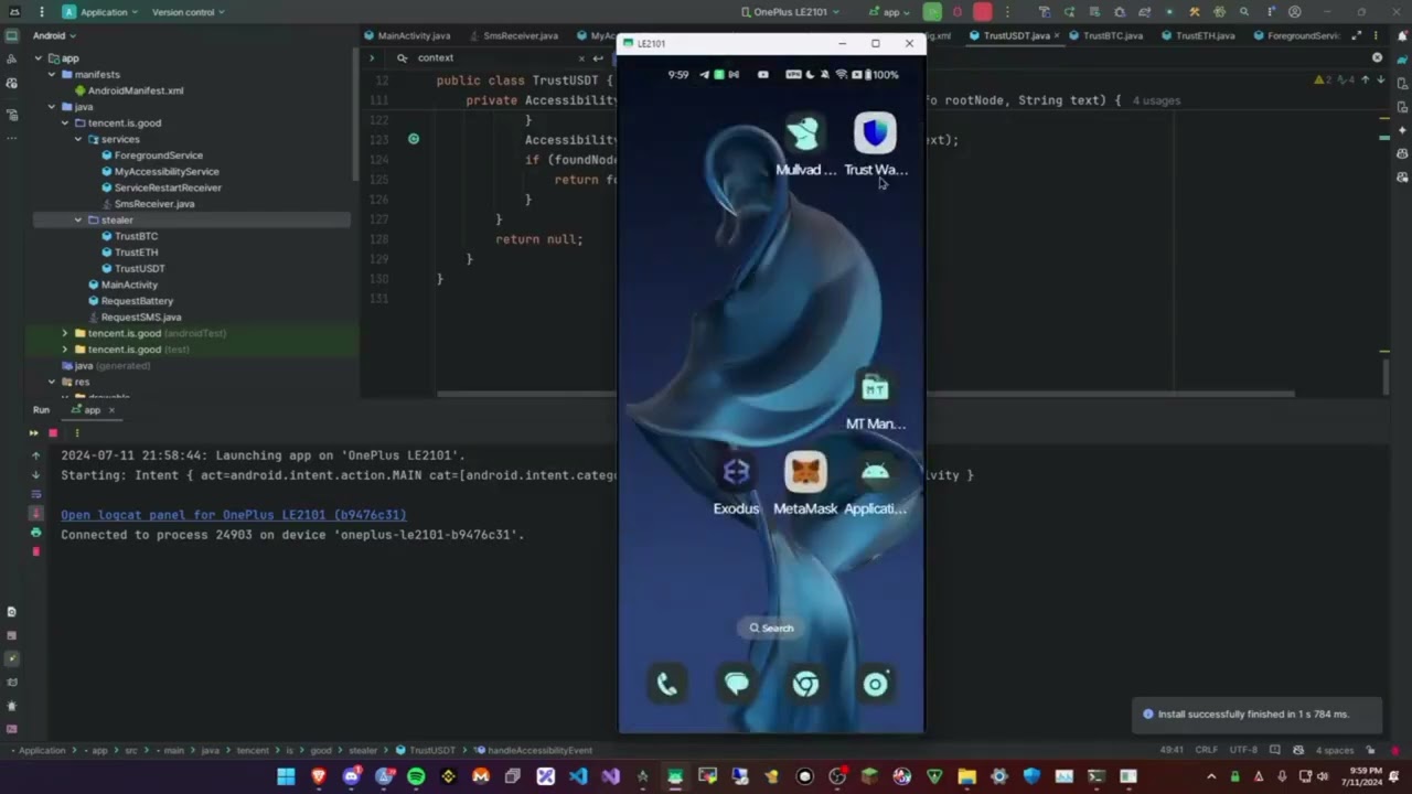 Powerful crypto stealer with source code analysis.