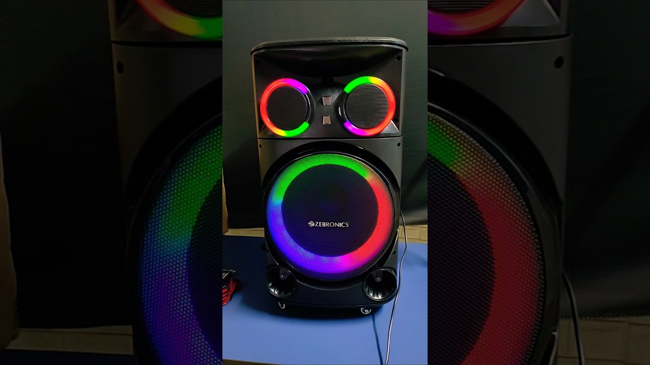 Zebronics Ginox Plus Trolley Speaker 160W #shorts #tech #shortvideo #partyspeaker