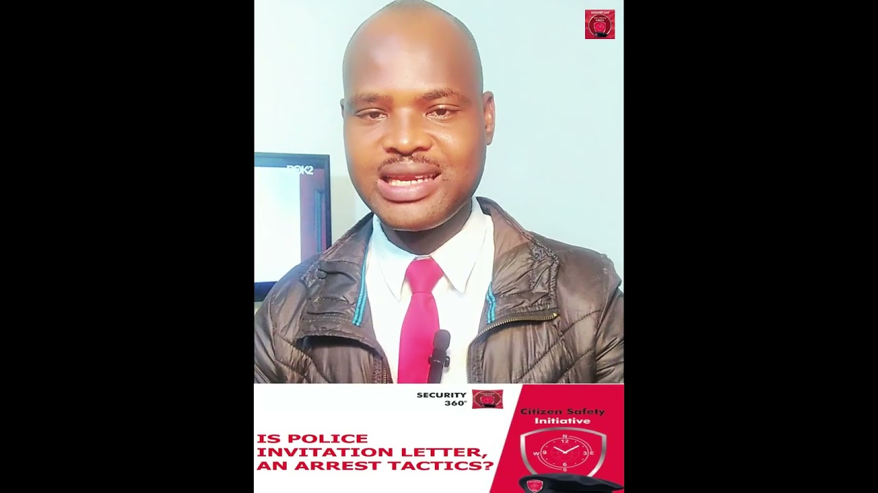 IS POLICE INVITATION LETTER AN ARREST TACTICS?