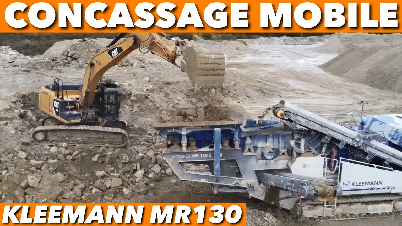 Concassage mobile sur concasseur à percussion Kleemann Mobirex MR130 Evo2