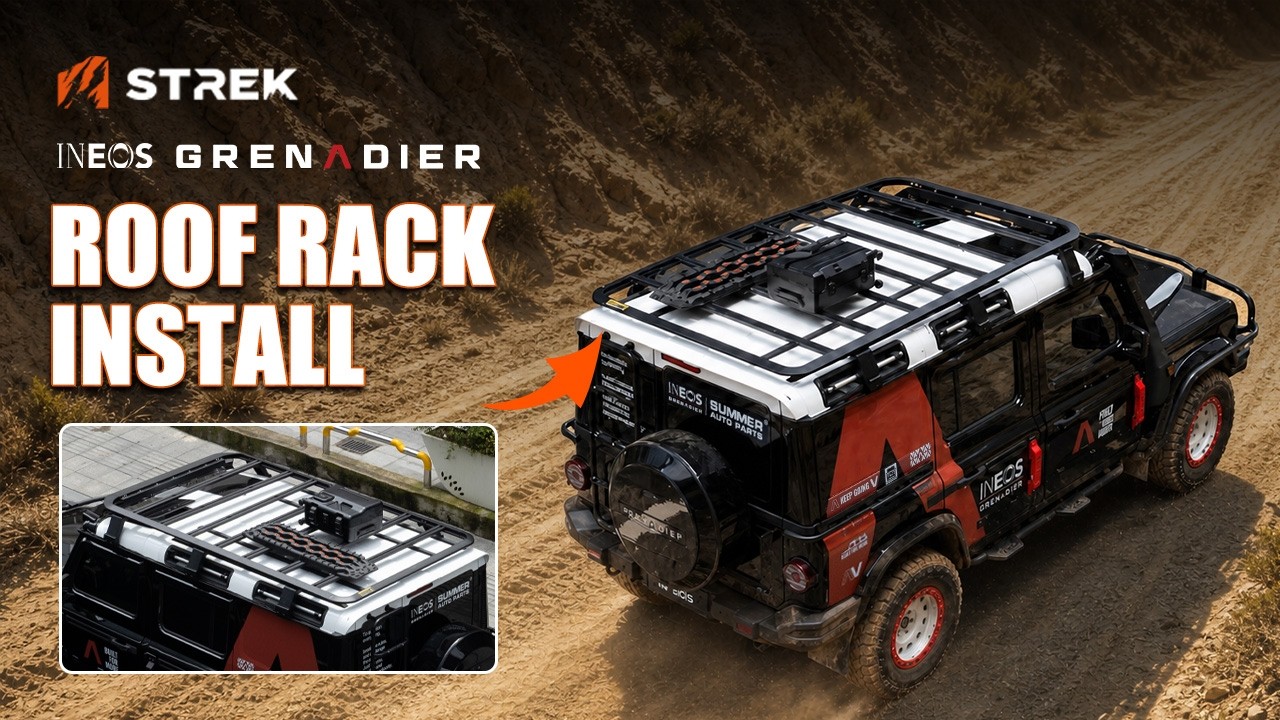 How to Install an Aluminum Roof Rack on INEOS Grenadier | STREK OFF ROAD