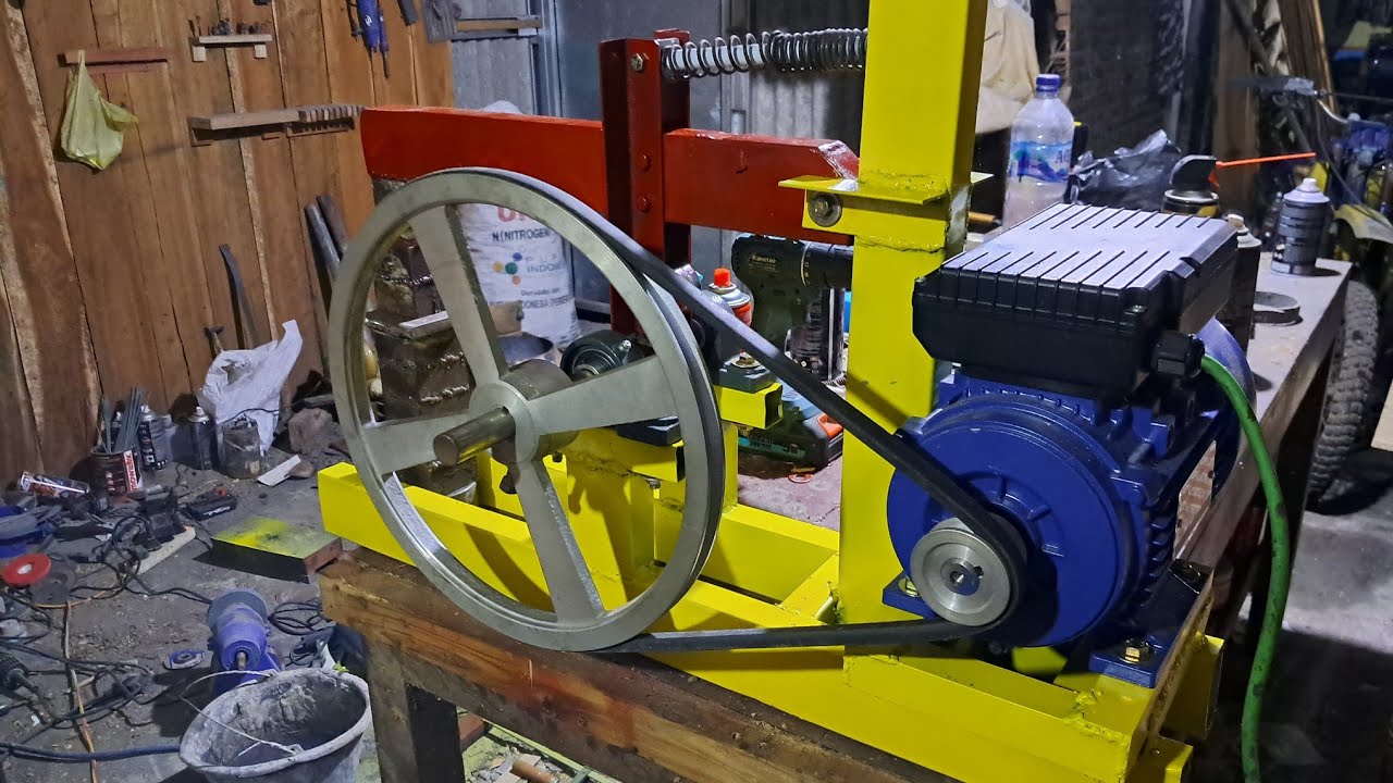 (DIY) Cara membuat Power Hammer / Mesin Pande Besi (tempa) sederhana rakitan dari barang bekas.
