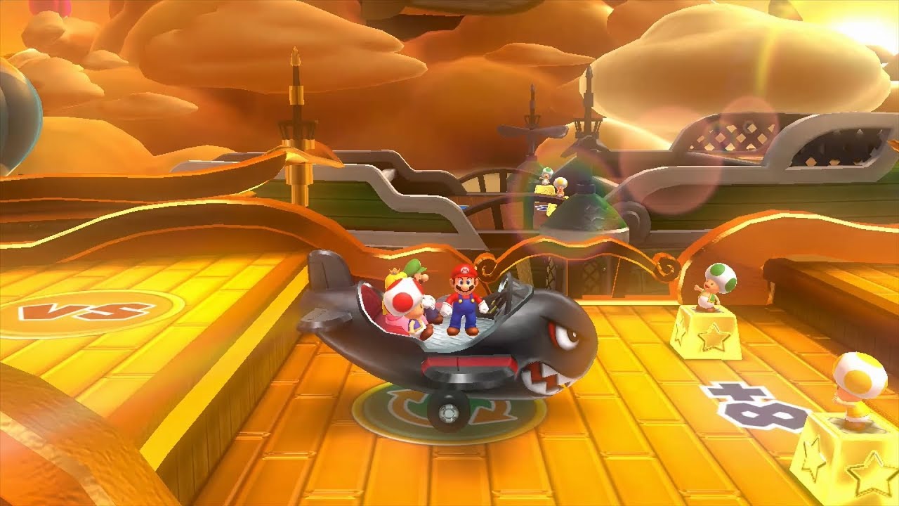 Mario Party 10 Mario Party #56 Mario vs Luigi vs Peach vs Toad Airship Central Master Difficulty