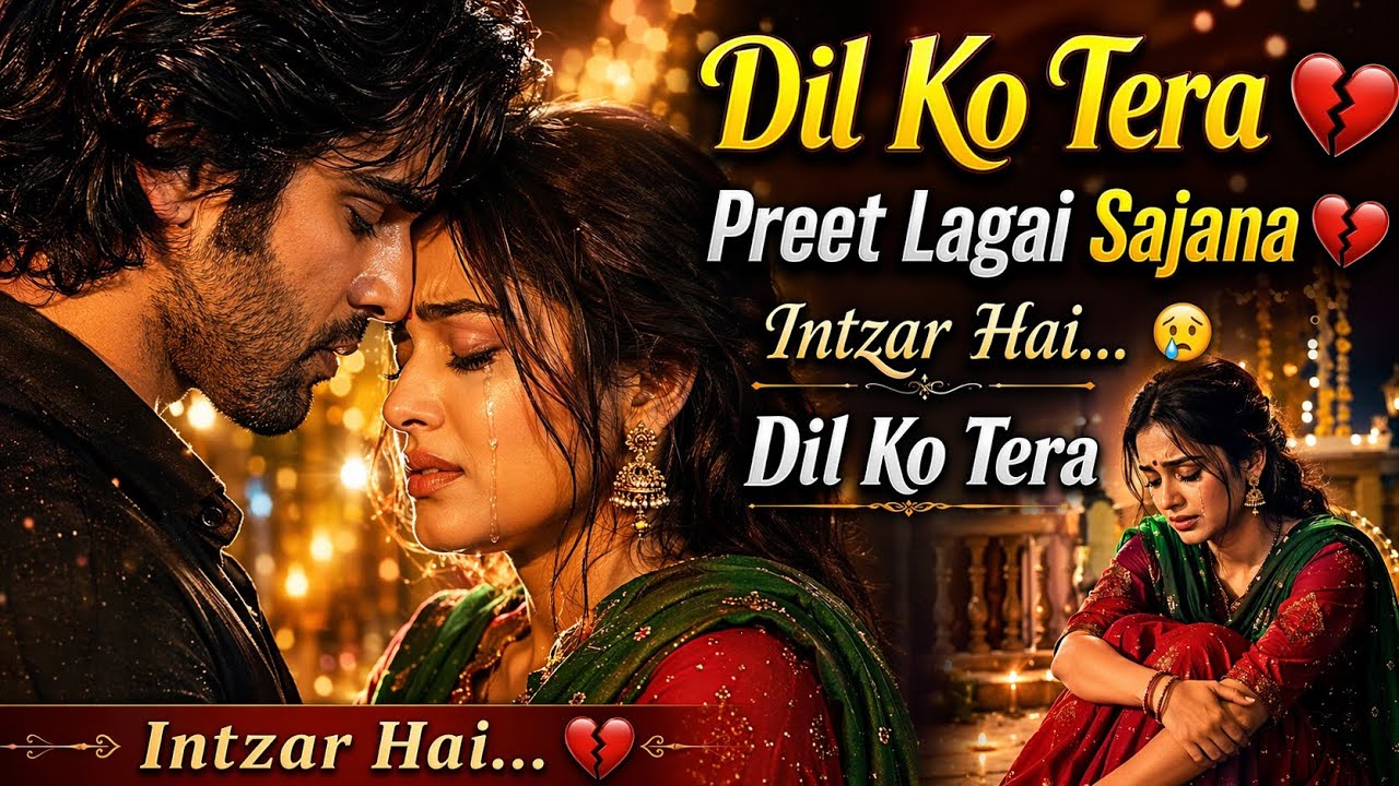 Dil Ko Tera Intzar Hai | New Hindi Sad Romantic Love Song 2025 | Bollywood Evergreen | 90s Love Song