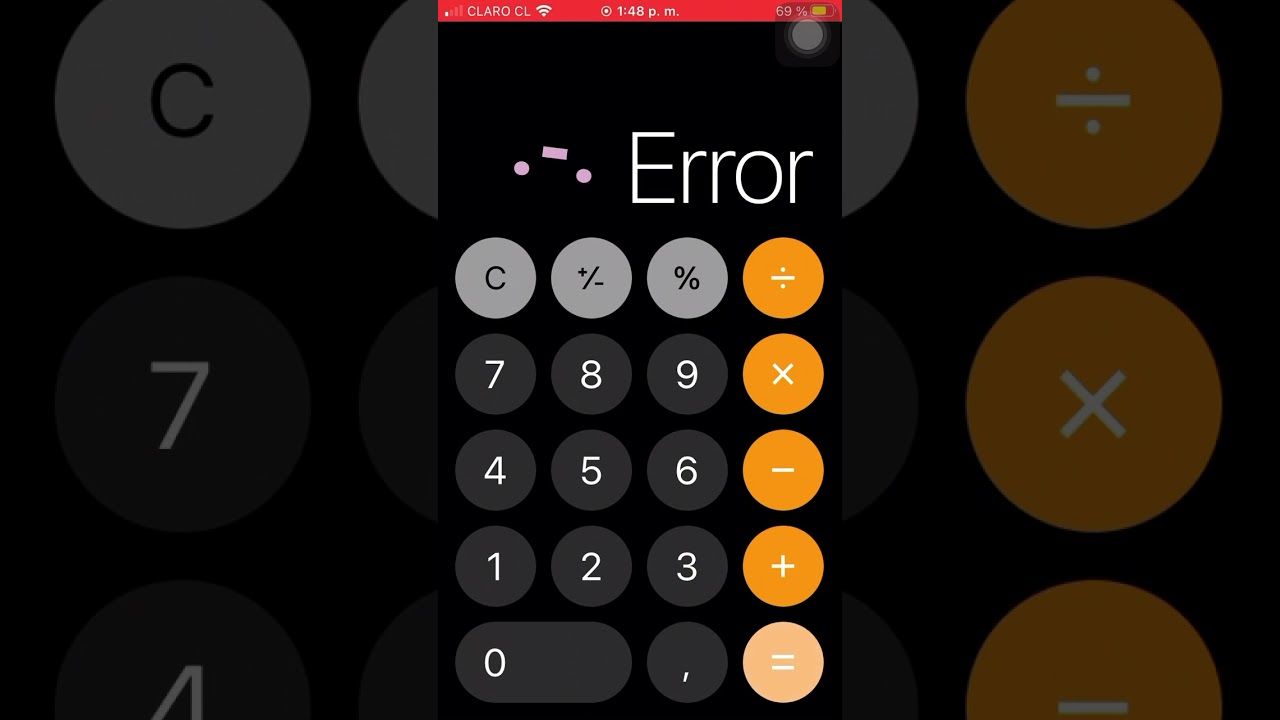 Como poner la calculadora en error 😈🦶