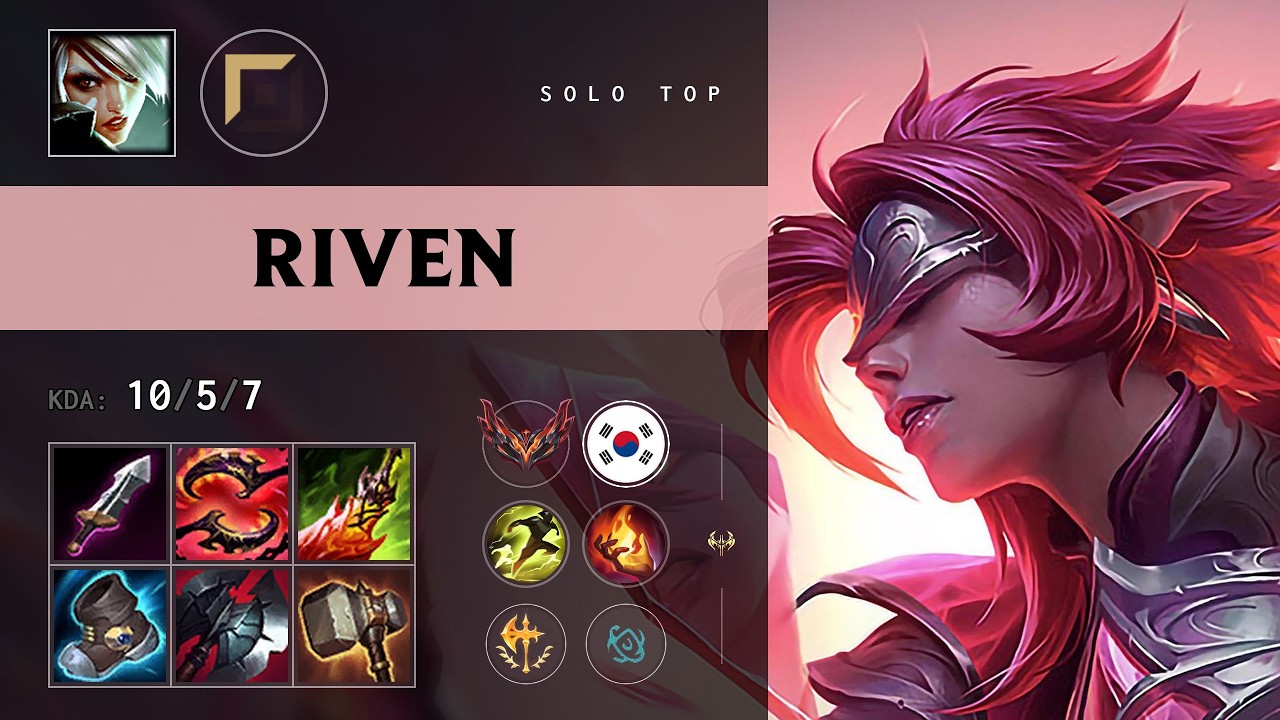Riven Top vs Renekton - KR Grandmaster Patch 26.17