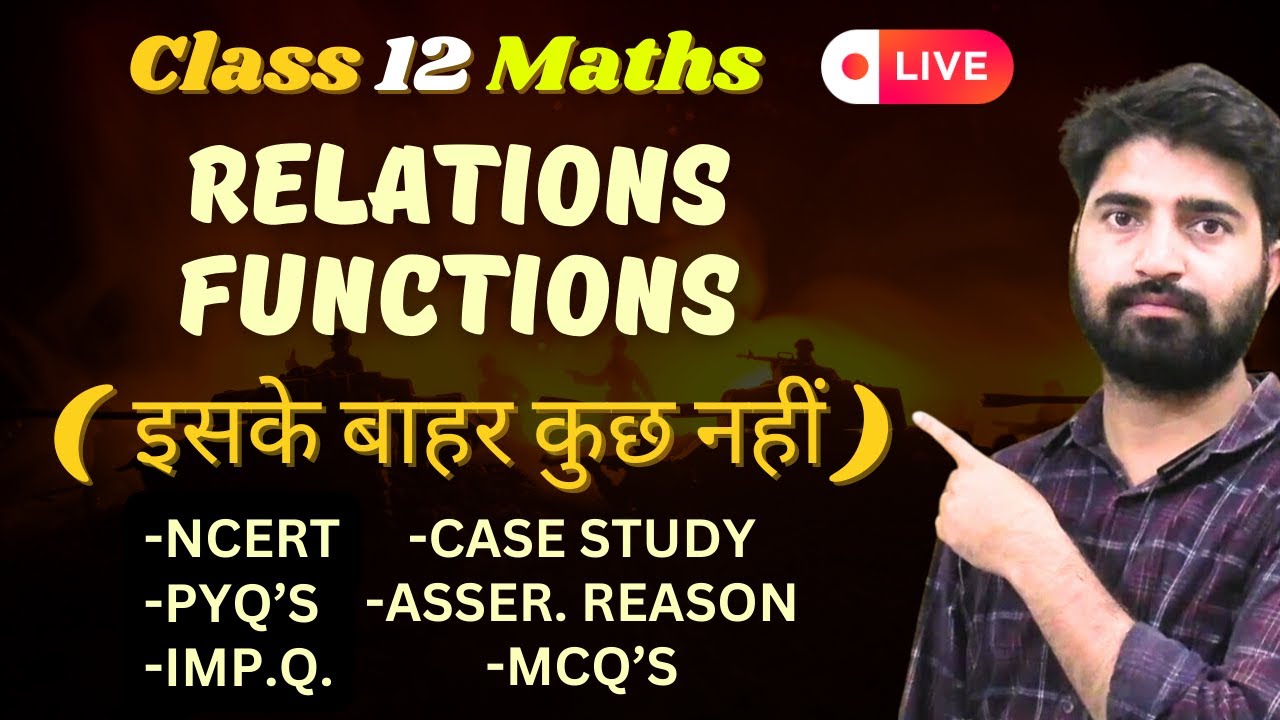 Class 12 Maths Relations & Functions | | All Important Questions + PYQ'S | BOARDS 2024
