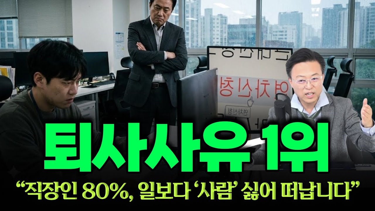 "직장인 80%, 사람 때문에 퇴사한다?!".. 일잘러들이 '조용히' 퇴사하는 이유, 뭐가 문제일까?