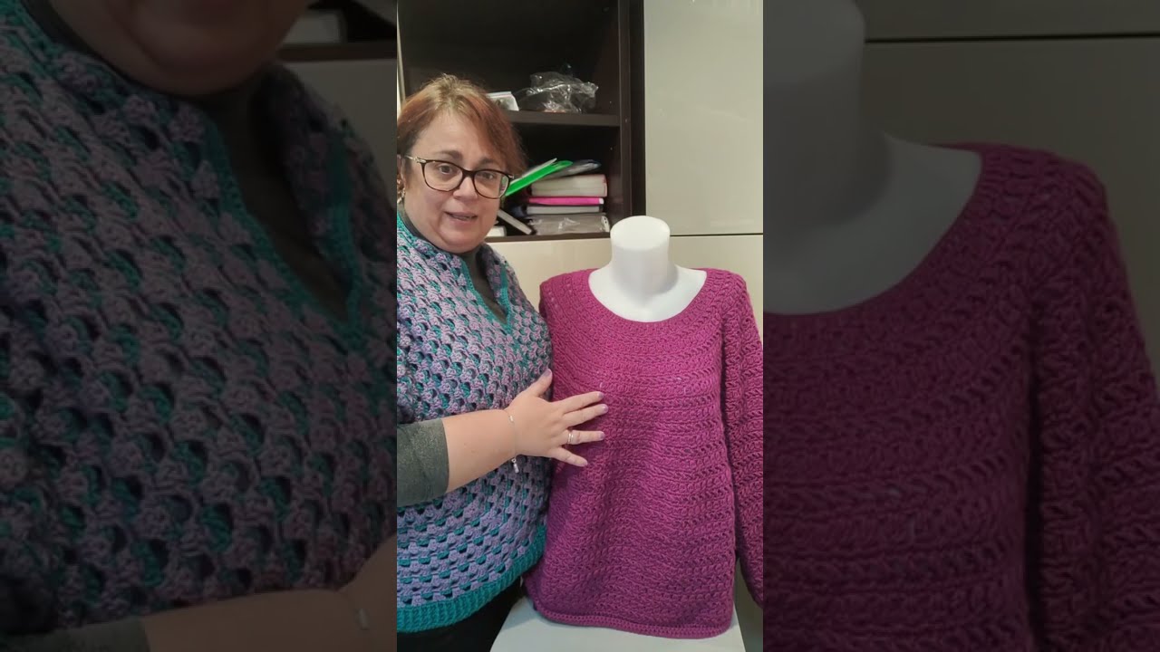 Maglia fucsia - top down tondo (@ideedipaola4638 )