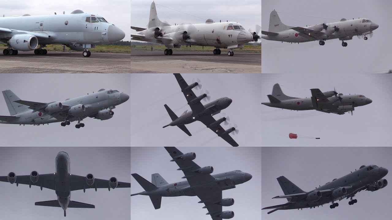 24/10/26 下総航空基地開設65周年基地一般公開 展示飛行(午後) JMSDF 203ATS P-1 & P-3C Demo Flight at Shimofusa AB Air Show