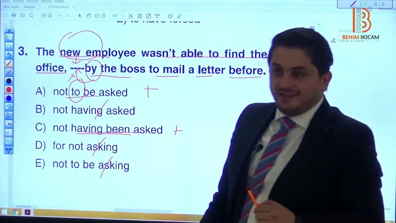 HAKKI ŞAHİN VİDEO 46 Grammar Overdose Gerund Infınıtıve Soru Çözümü  I