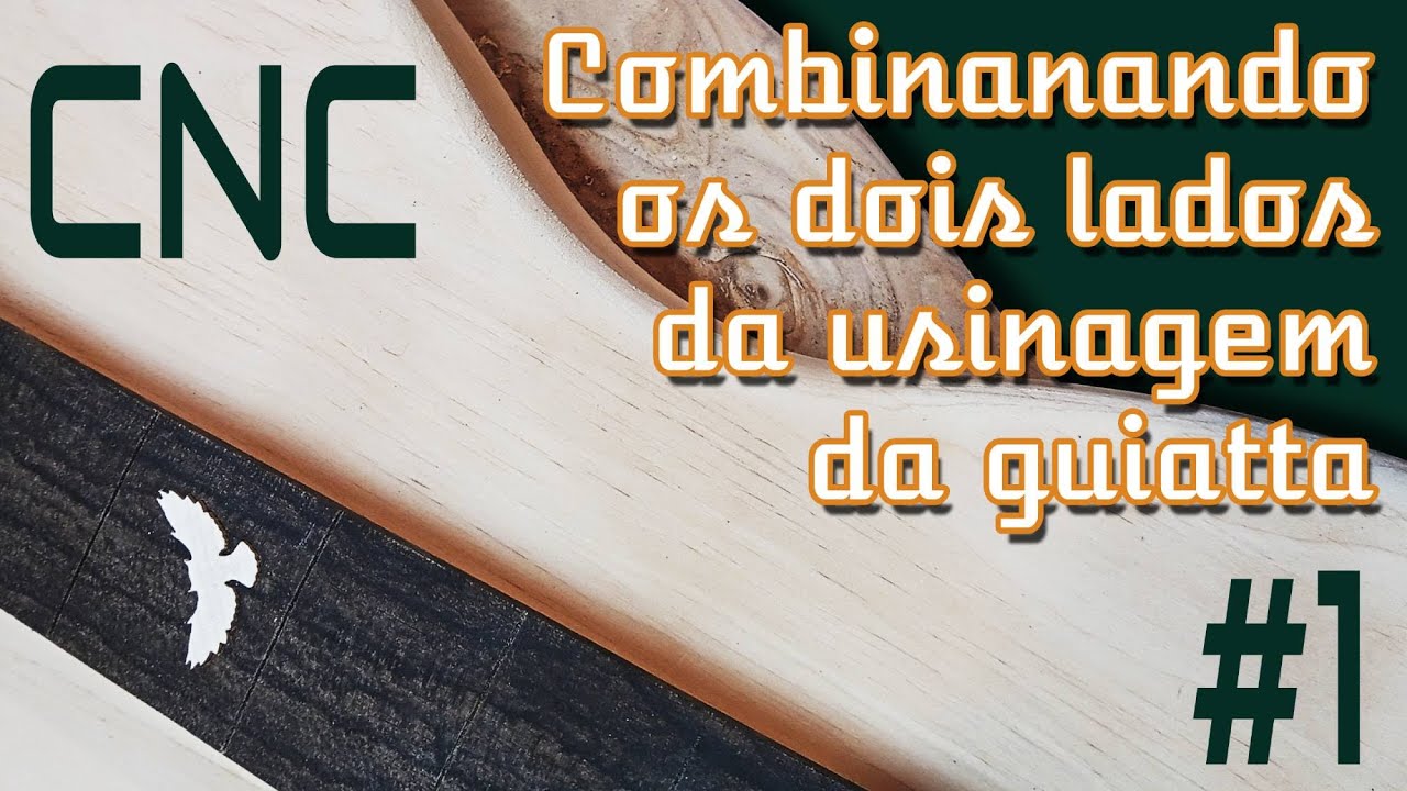 Como usinar os dois lados da guitarra da maneira mais fácil com melhores resultados Parte 1