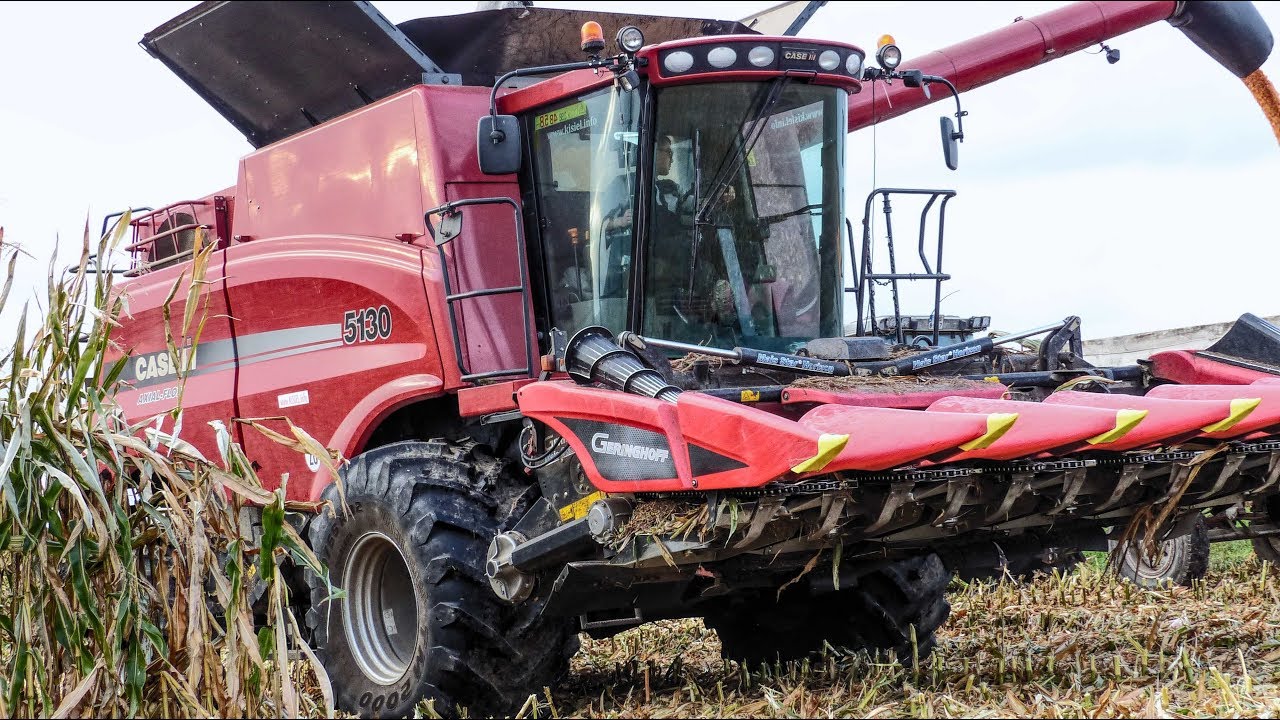Koszenie Kukurydza Na Ziarno 2018 Case Axial Flow 5130 & Geringhoff |1080p60|Corn Harvest