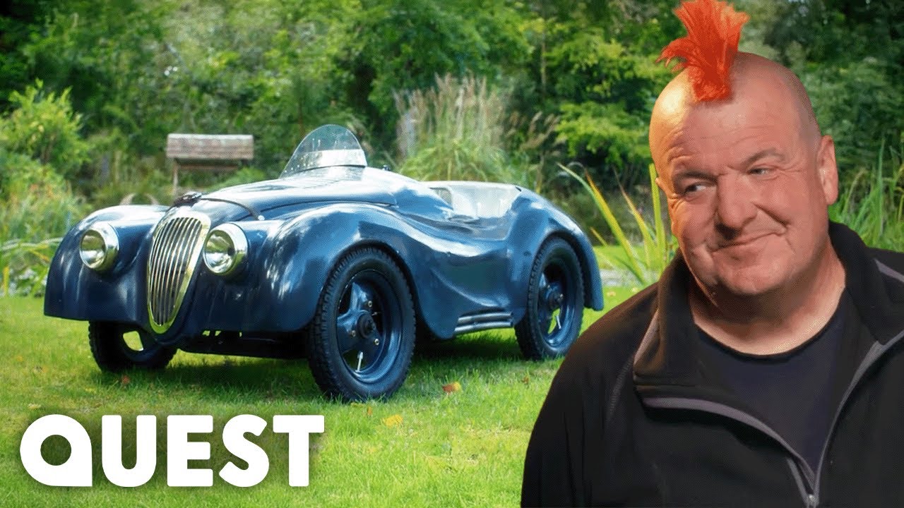 Ted Edley TRANSFORMS Austin A40 Pedal Car Into A XK150 Jaguar Racer | Salvage Hunters: The Restorers