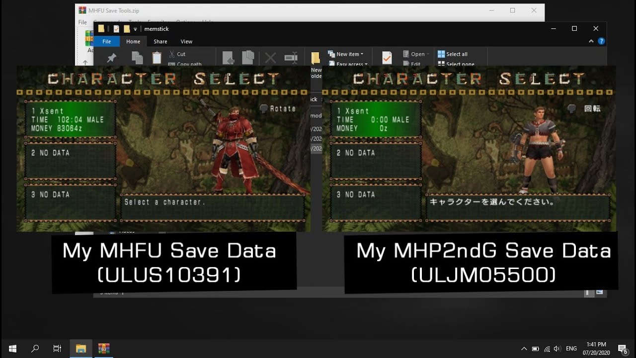How to Import your MHFU Save Data to MHP2ndG