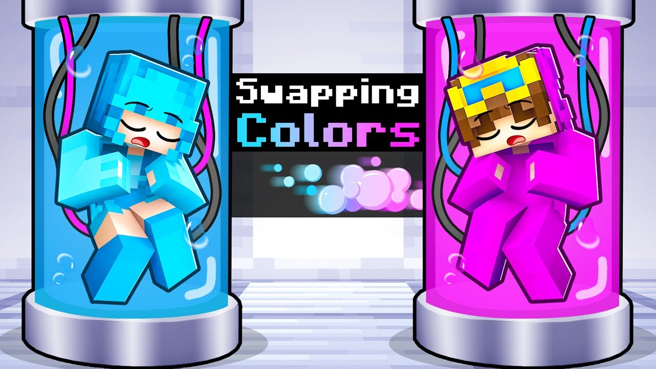 Swapping COLORS with my Friends in Minecraft!