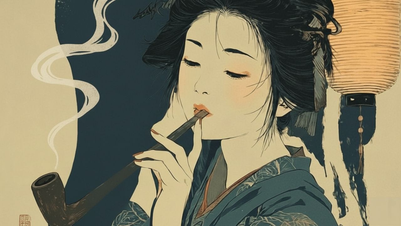 Edo Night Lo-Fi 🌙 Koto & Lantern Ambience | Japanese Deep Focus Study Music (3 Hours)