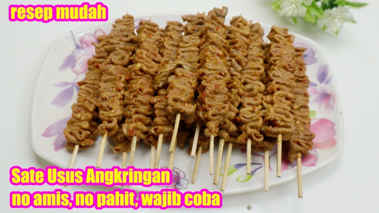 RESEP MUDAH CARA MEMBUAT SATE USUS ANGKRINGAN RASA PREMIUM WAJIB COBA