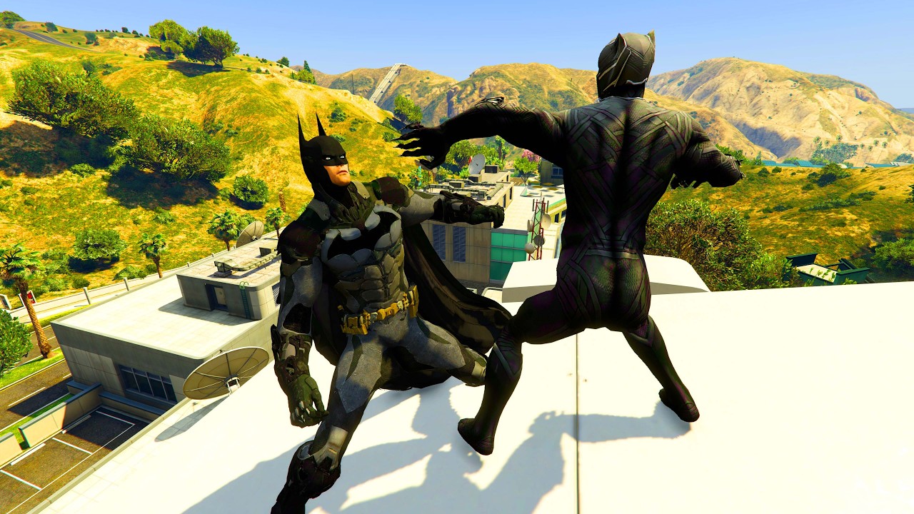 GTA V - Ragdolls And Fails Compilation V.108 (Black Panther Vs Batman / Epic Ragdolls)