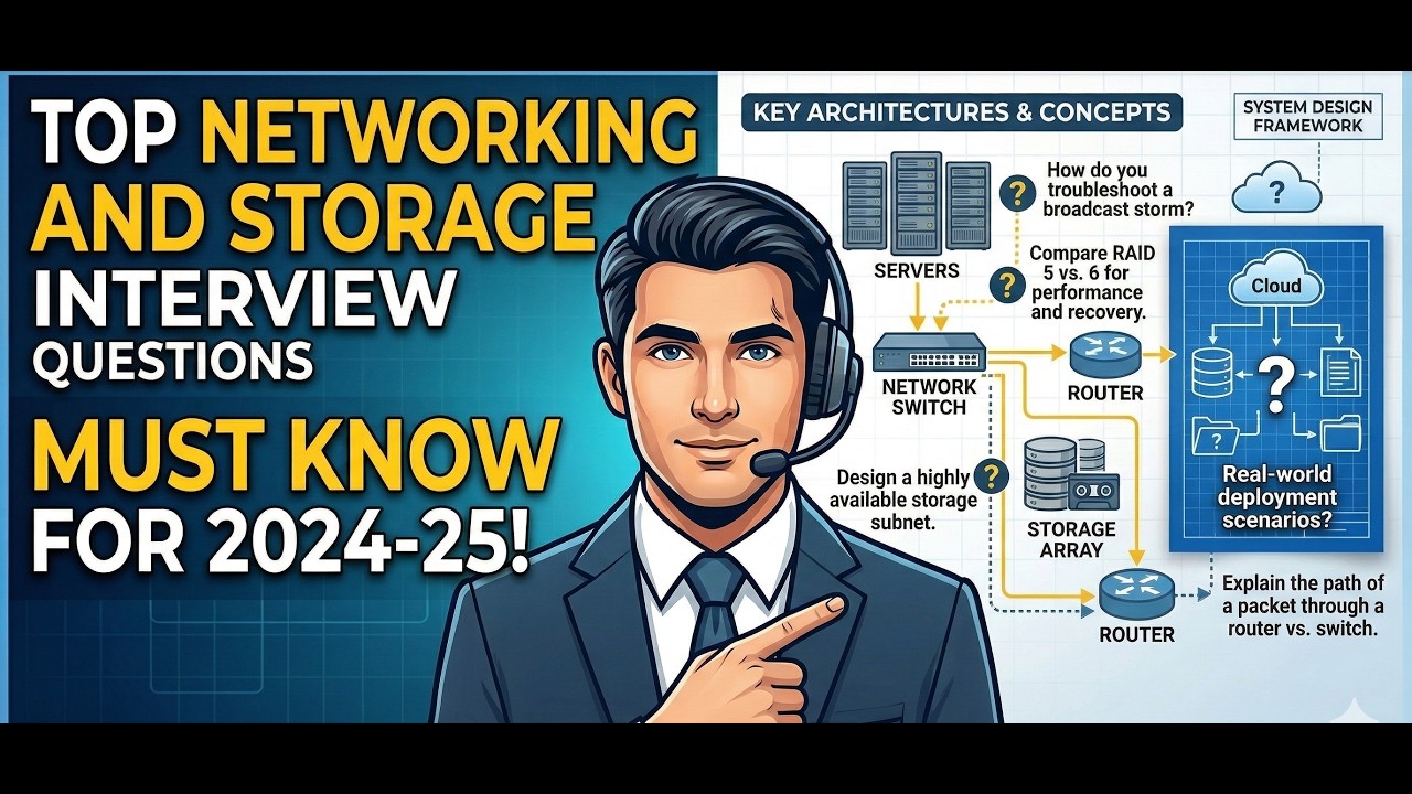 Top Networking and Storage Interview Questions You Must Know for 2024-25!