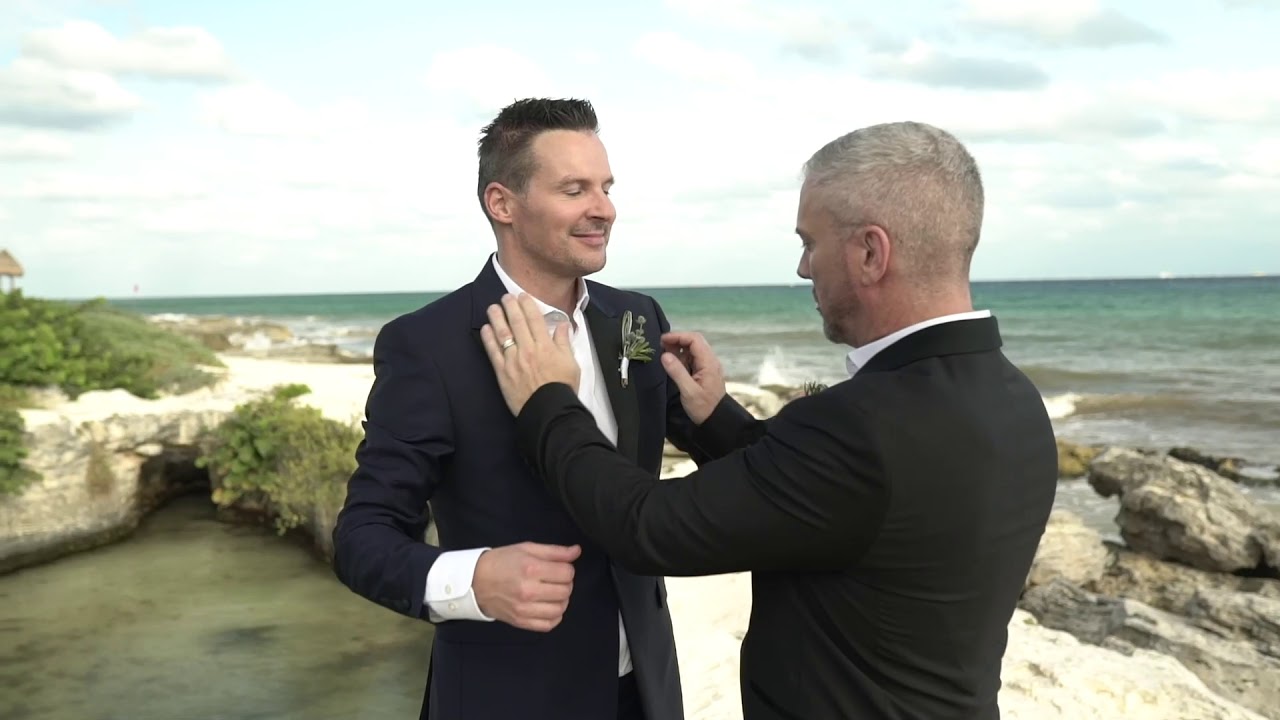 Justin and Colin Vow renewal with Wedding Vacations