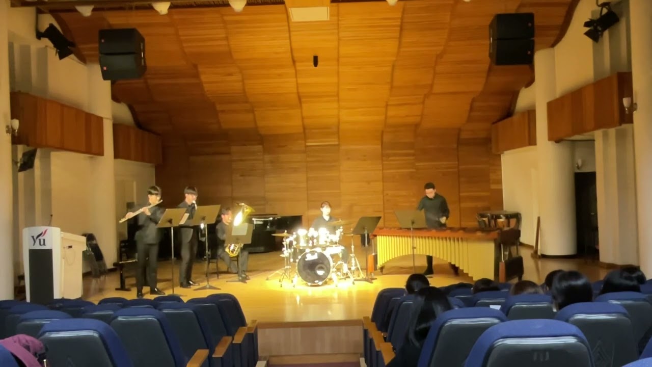 Takayoshi Yoshioka -Rhapsody for Marimba, Flute, Clarinet, Double bass and Drums