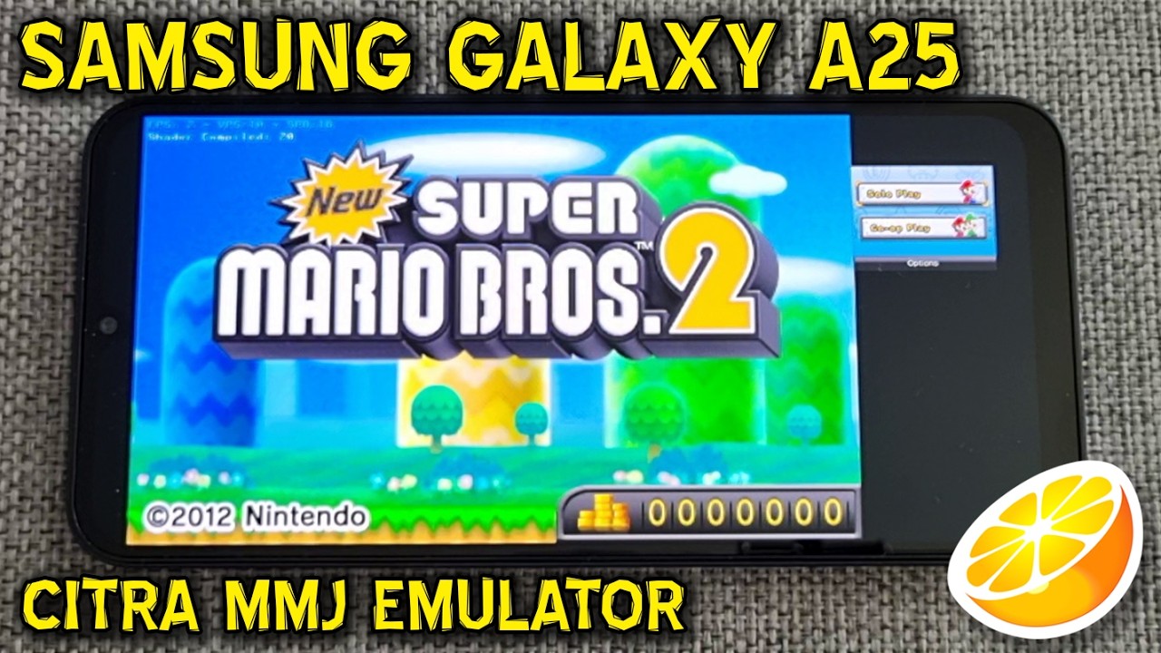 Galaxy A25 / Exynos 1280 - Mario Kart 7 / New SMB2 / Super Mario 3D Land - Citra MMJ -Test