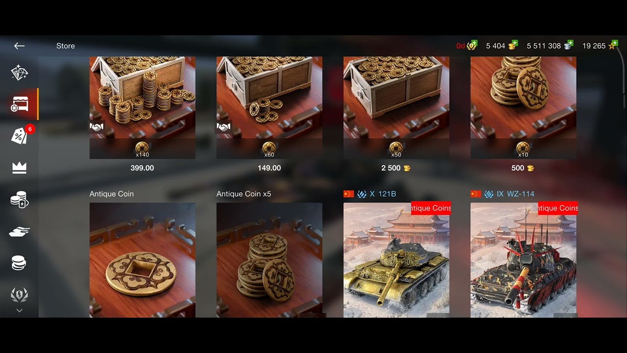 WoTB T9  WZ-114  for 3k gold in lunar event