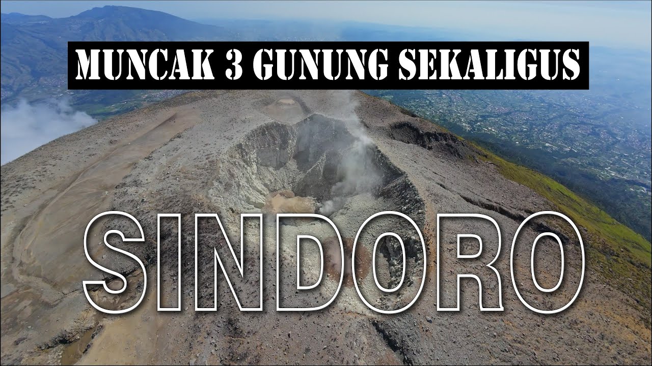 TERBANG KE TIGA GUNUNG SEKALIGUS | SINDORO VIA KALIURIP | DRONE VIEW