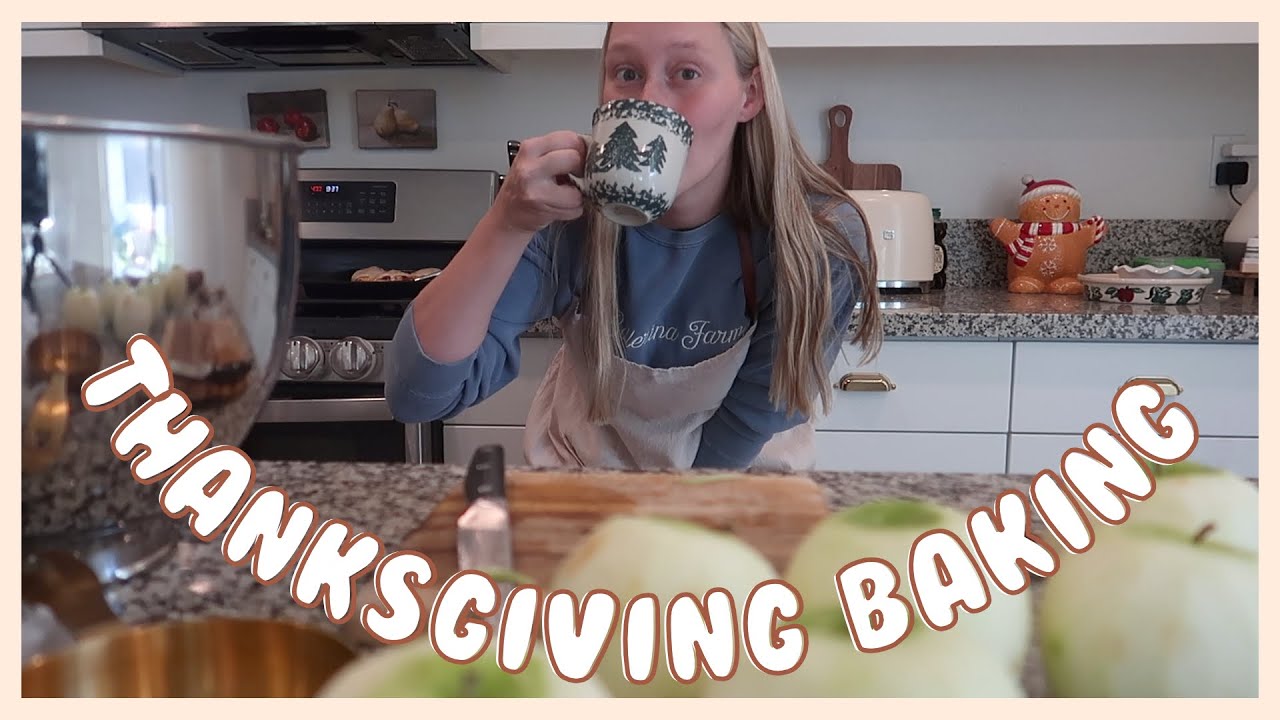 thanksgiving baking with me || mom of three, sourdough starter recipes