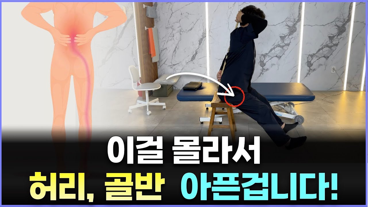 허리 통증 있는 사람들 이 스트레칭 알려 드렸더니 2주 만에 말끔히 나았어요![허리 통증 없애는 고관절 스트레칭]