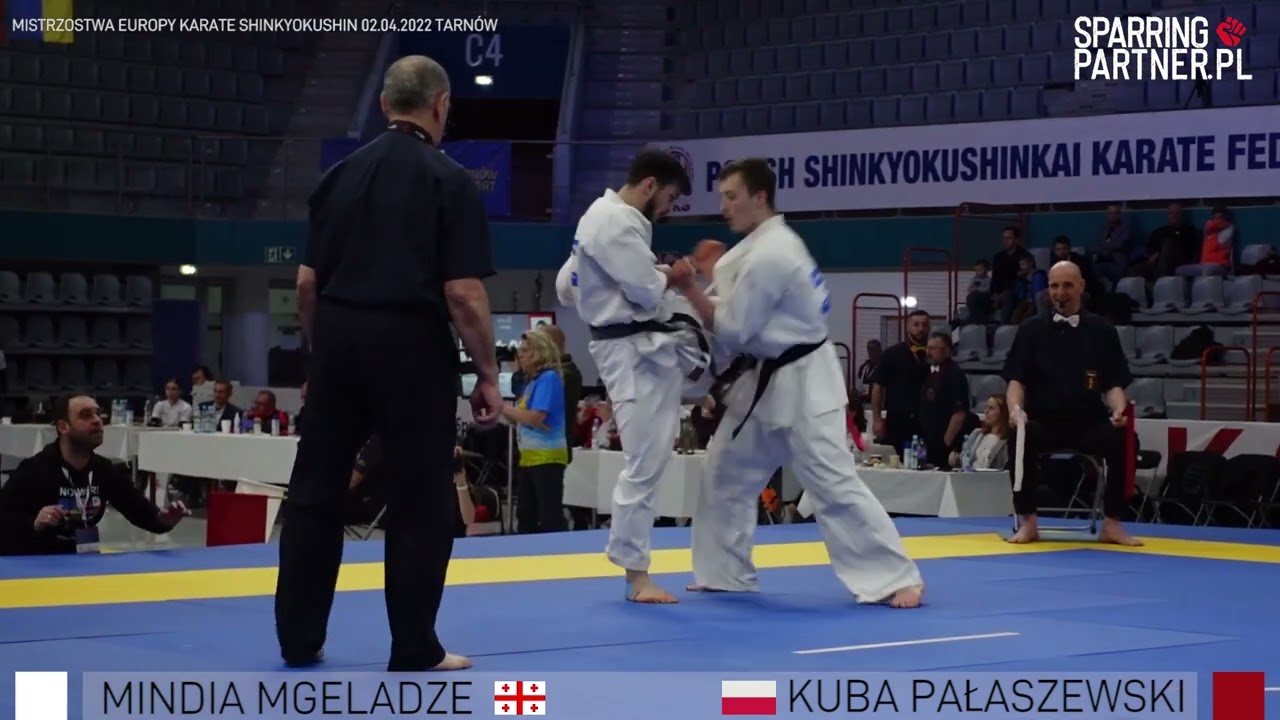 Kuba Pałaszewski vs Mindia Mgeledze Men -65Kg European Karate Shinkyokushin Championship Tarn&oacute;w 2022