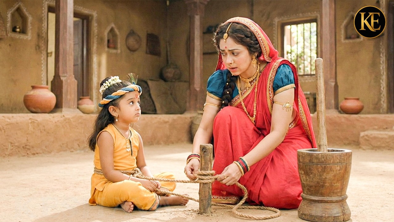 यशोदा मईया ने कान्हा को खुटे से बांध कर दिया दंड || यशोमती मईया के नंदलाला || Shree Krishan leela ||