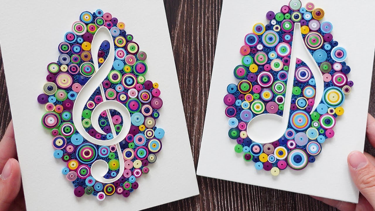 🎼🎶 What is ART without MUSIC - how to make paper quilling treble clef