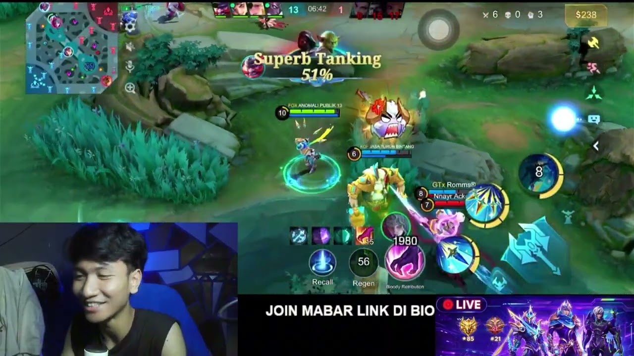 MOLEG SANTAI ? GUSION MEMBANTAI !!! #mobilelegends #mobilelegend #mlbb #mlbbcreatorcamp