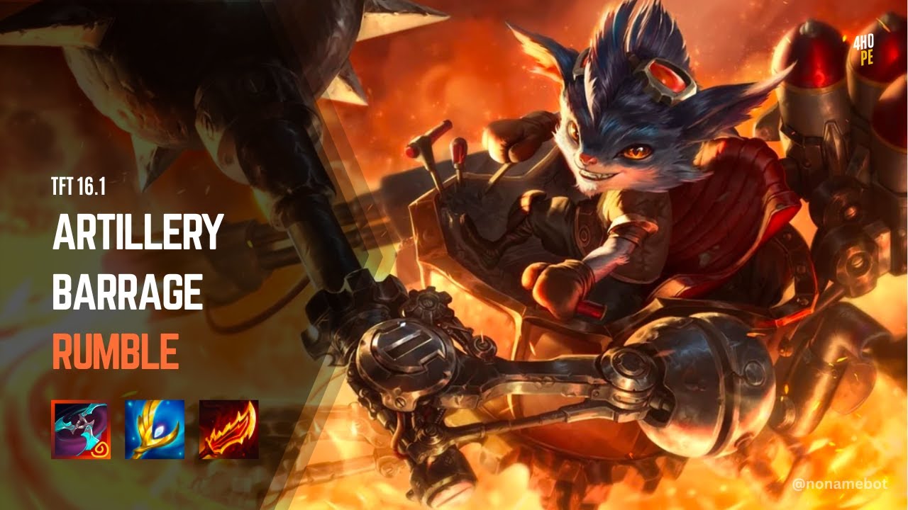 Almost Lost! Rumble Artillery Barrage Survives | TFT 16.1 Rank