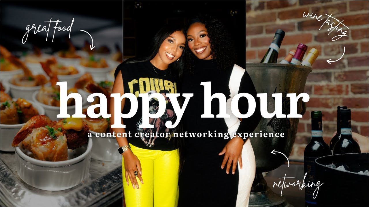 a creator's happy hour | spend the night with me 🥂