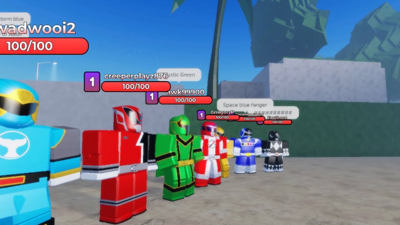 Power Rangers once a ranger morph in Roblox