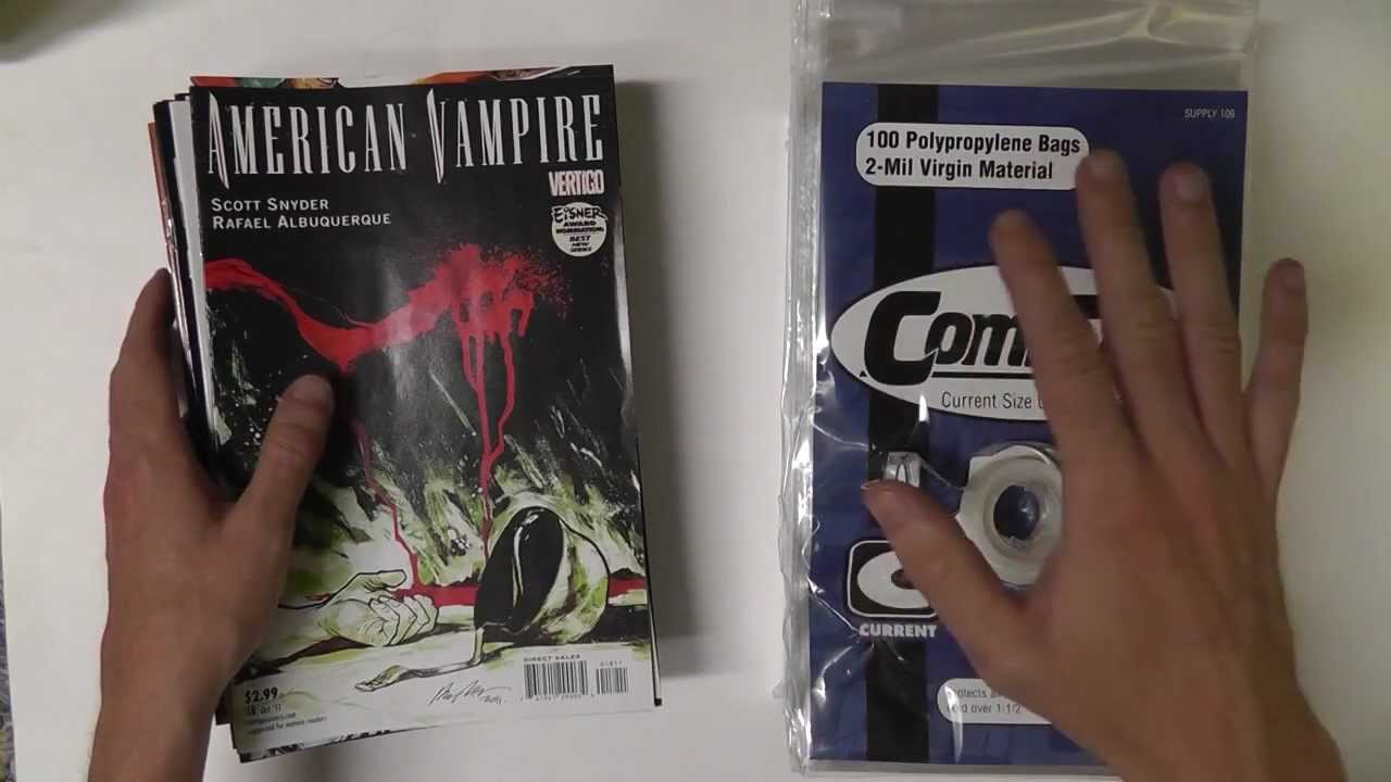 Bagging and Boarding Comics for ASMR and Relaxation