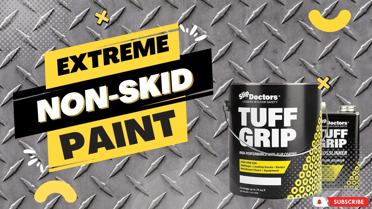 Противоскользящая краска Tuff Grip для металла, бетона, дерева и других поверхностей &mdash; не скользи...