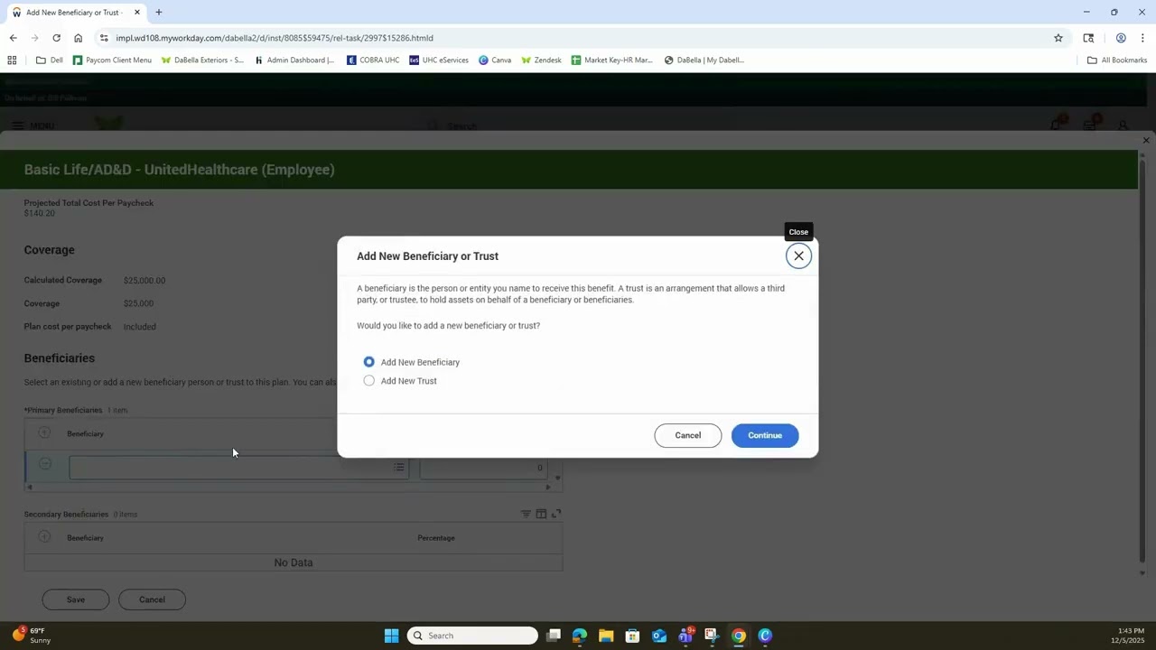Workday Employee Training - New Hire Enrollment Process