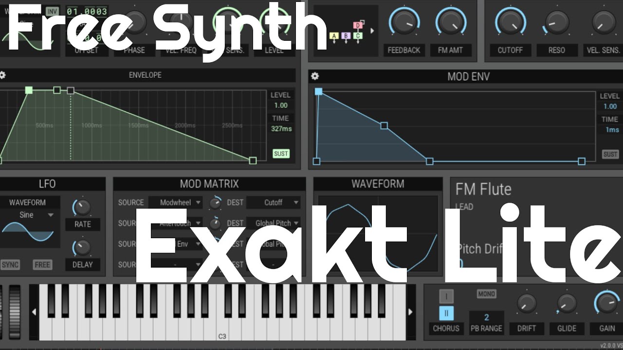 Free Synth - Exakt Lite 2.0 by Sonic Bits (No Talking) New Rewritten Version