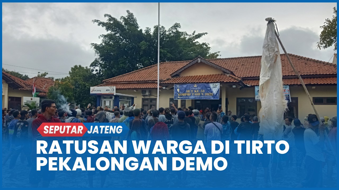 Air Setinggi Dada, Warga Tiga Desa di Kabupaten Pekalongan Demo Tuntut Penanganan Serius