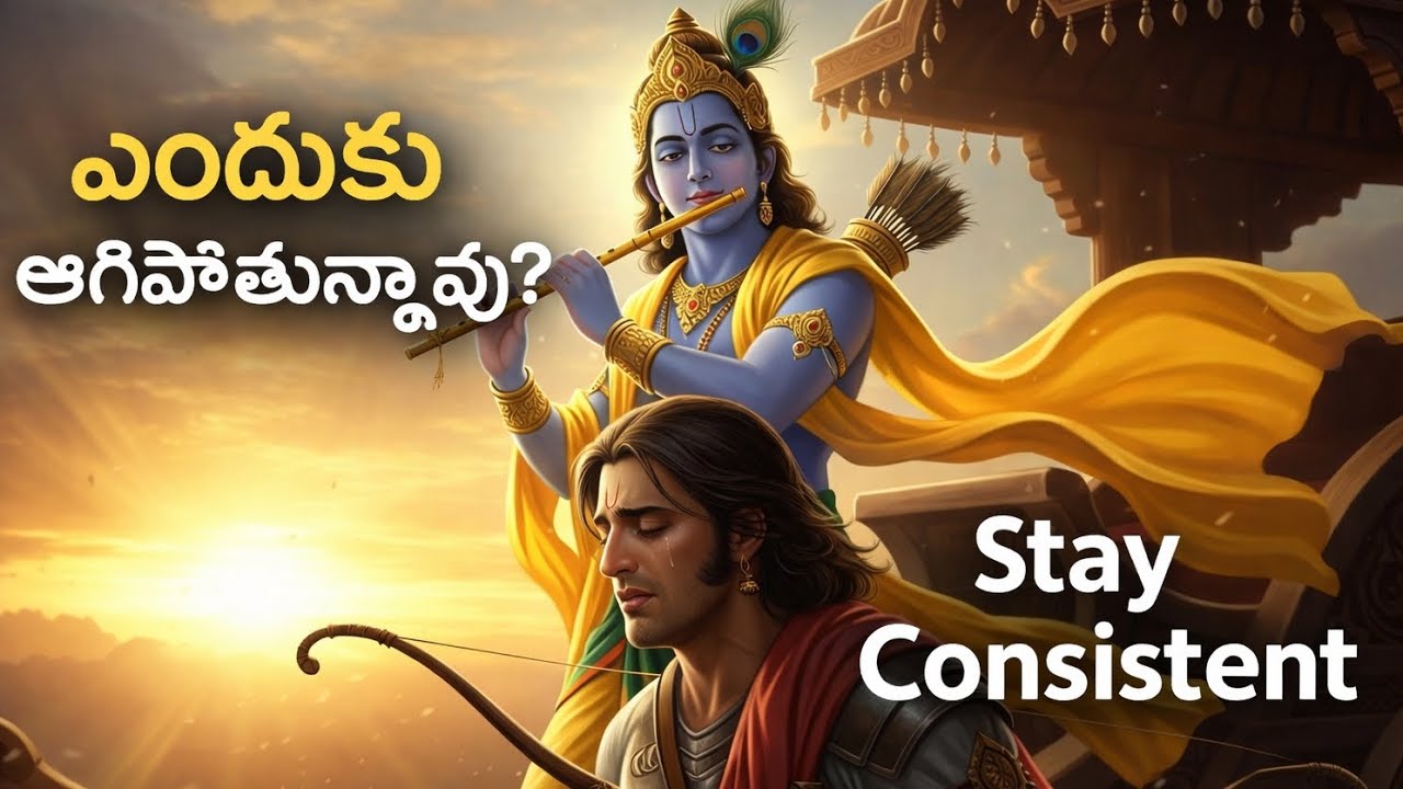 Krishna’s Advice to Arjuna | Consistency & Hard Work Secret | Bhagavad Gita Motivation