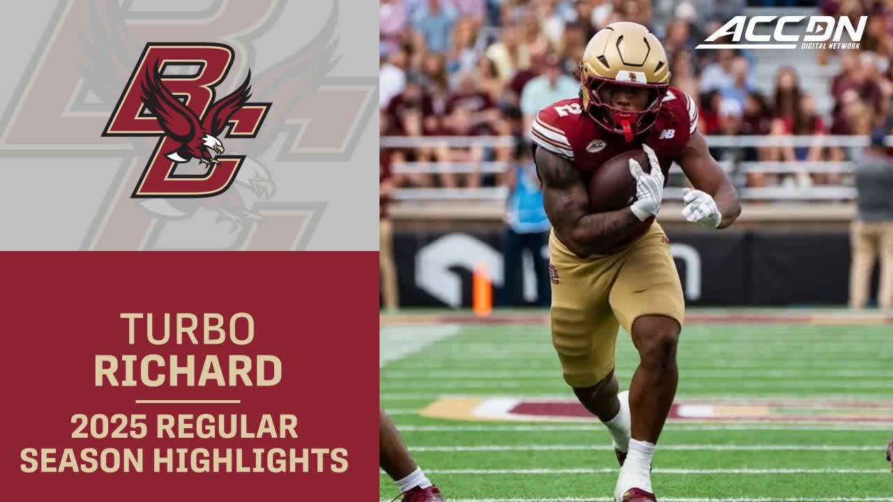 Turbo Richard 2025 Regular Season Highlights | Boston College RB